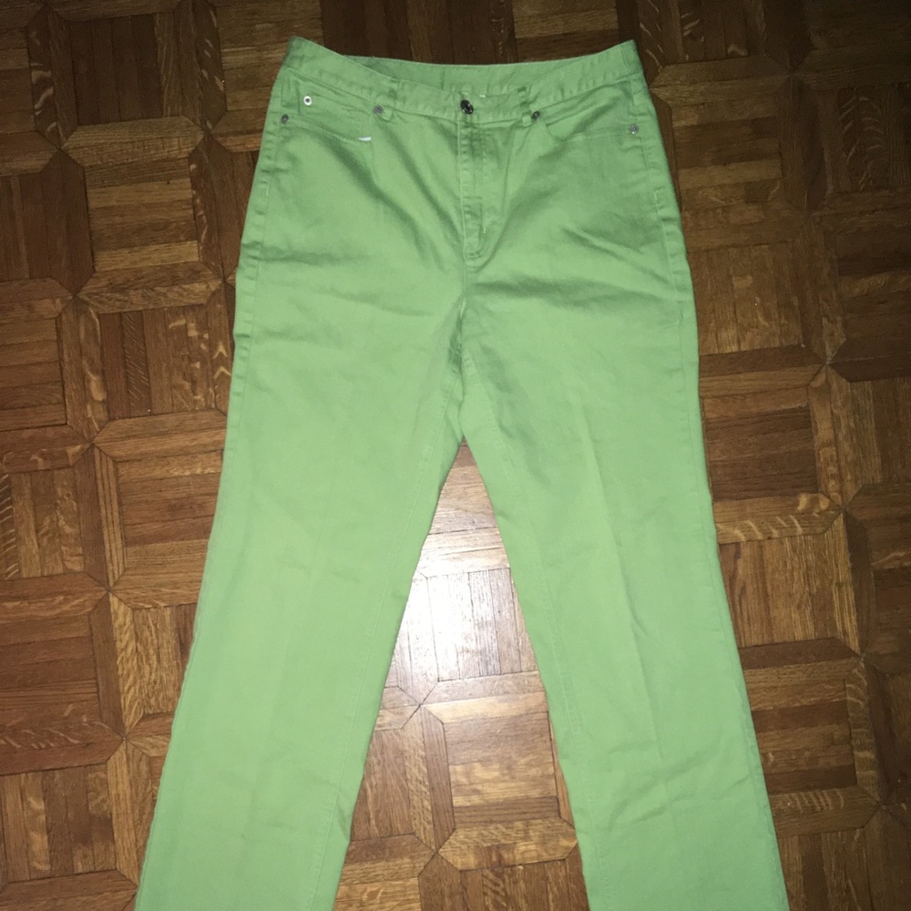 Talbots Green Denim Jeans size 12